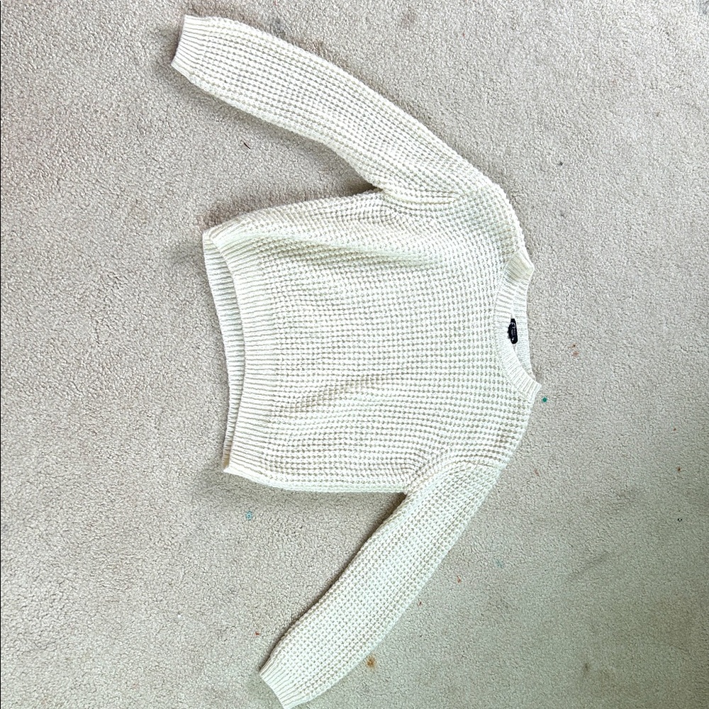 Art Class Women's Textured Cream Sweater